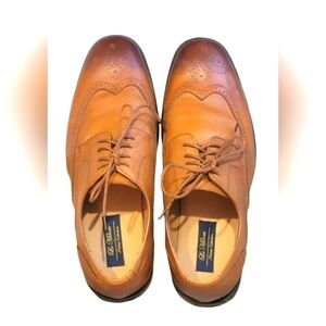 Men's Genuine leather Wingtip Oxford Lace up Dress Shoes